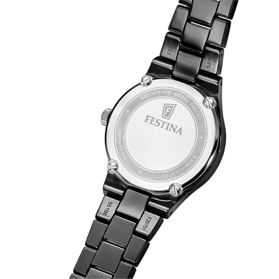 Orologio Festina con cassa e cinturino in ceramica nera MISURA UNICA