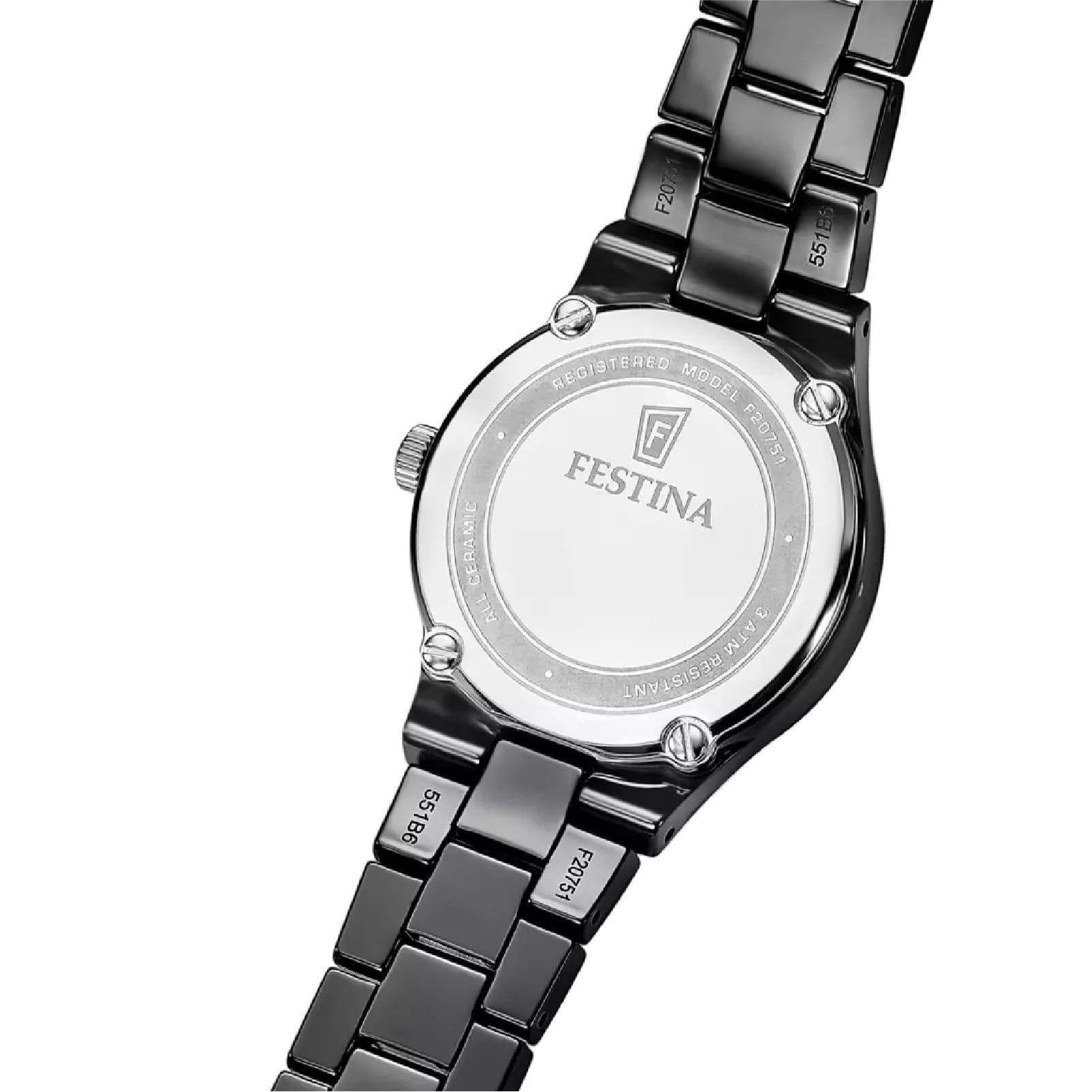 Orologio Festina con cassa e cinturino in ceramica nera MISURA UNICA