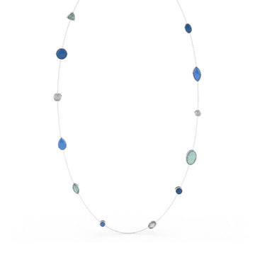 Collana da donna TI SENTO Milano in argento con zirconi blu MISURA UNICA