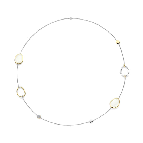 Collana TI SENTO Milano in argento pvd oro 18kt madreperla MISURA UNICA