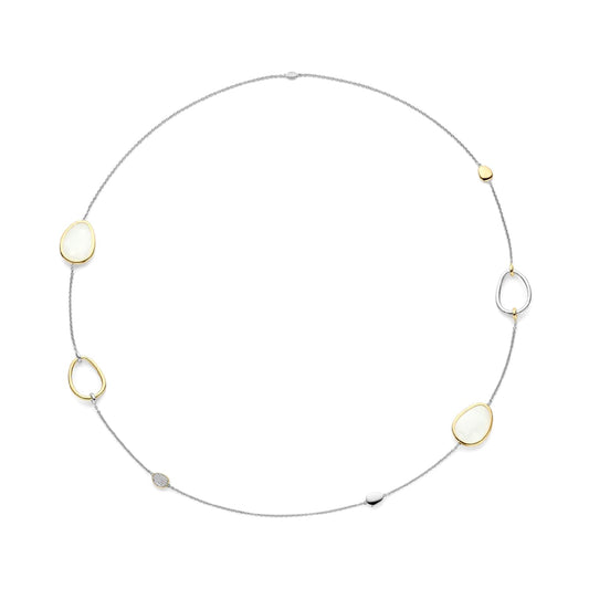 Collana TI SENTO Milano in argento pvd oro 18kt madreperla MISURA UNICA
