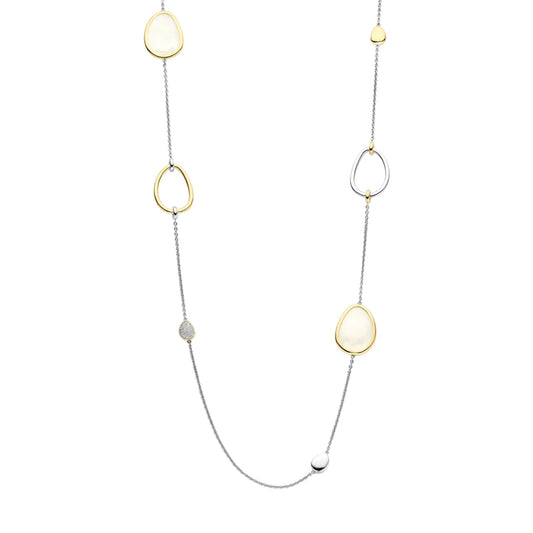 Collana TI SENTO Milano in argento pvd oro 18kt madreperla MISURA UNICA