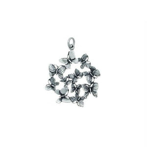 Charm pendente da donna della collezione Giovanni Raspini Charms in argento 925 con farfalle volanti 8366