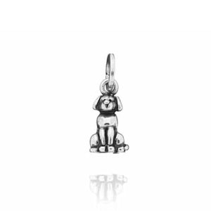 Charm pendente da donna della collezione Giovanni Raspini Charms in argento 925 a forma di cane fido 9343