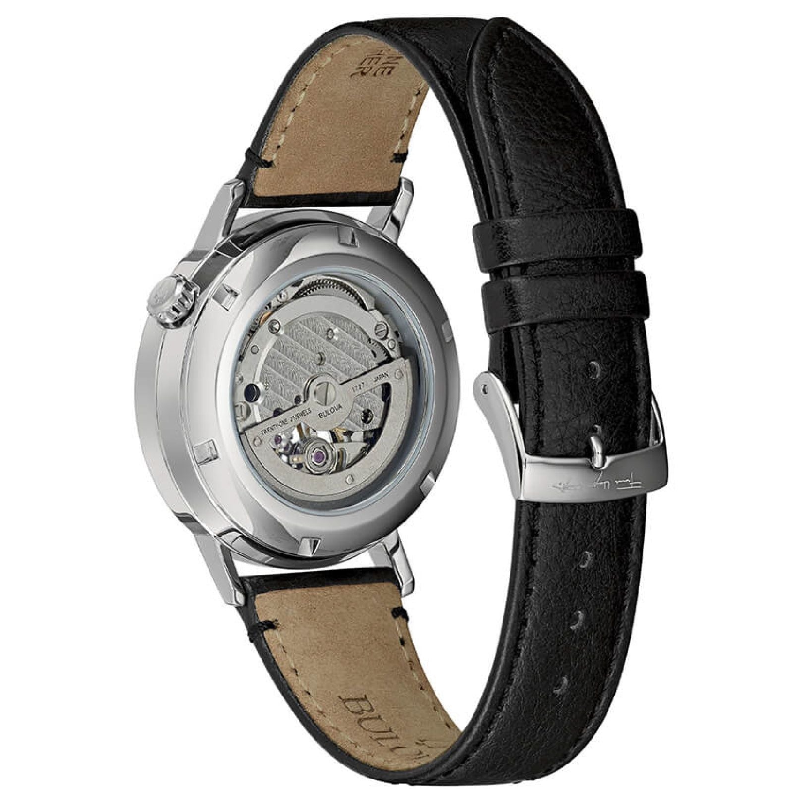 Orologio uomo Bulova Frank Lloyd Wright Limited Edition in pelle nera 39mm 96A248-2