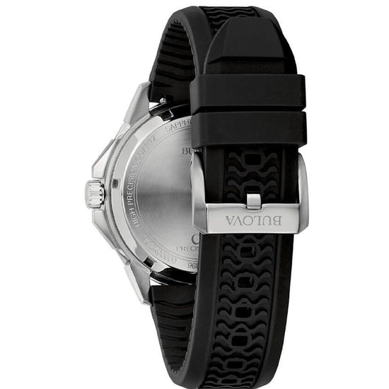 Orologio uomo Bulova Marine Star in acciaio e silicone quadrante giallo 43 mm 96B431-2