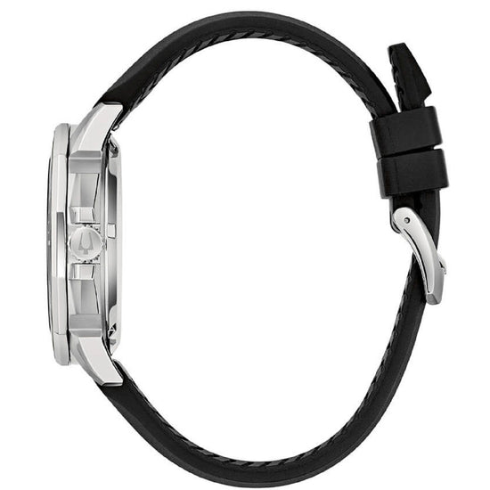 Orologio uomo Bulova Marine Star in acciaio e silicone quadrante giallo 43 mm 96B431-3