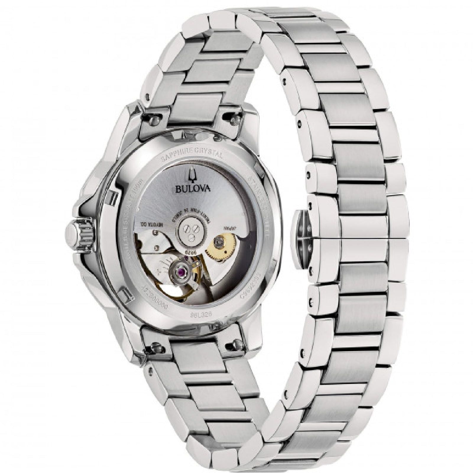 Orologio meccanico donna Bulova Marine Star in acciaio e madreperla 35mm 96L326-2