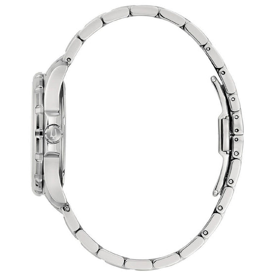 Orologio donna Bulova Marine Star in acciaio diamanti quadrante azzurro 36 mm 96P248-3