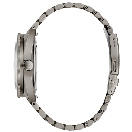 Orologio automatico Bulova Oceanographer GMT uomo acciaio grigio verde 41 mm 98B415-3