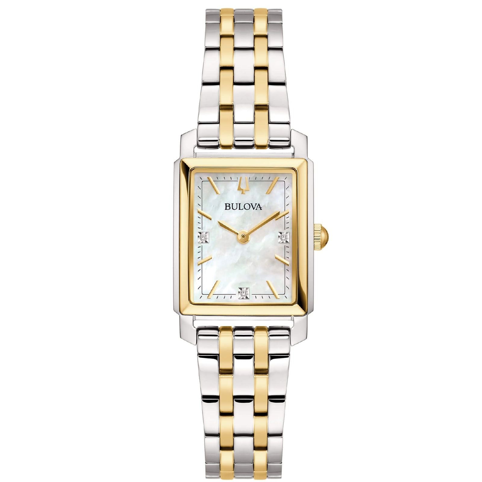 Orologio solo tempo Bulova Sutton Tank Ladies da donna 98P220-1