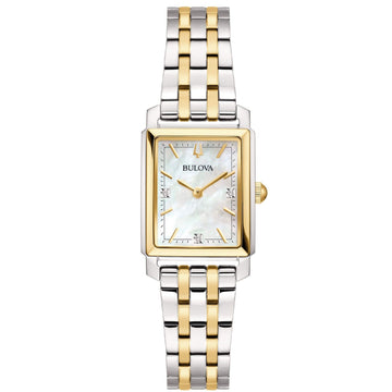 Orologio solo tempo Bulova Sutton Tank Ladies da donna 98P220-1