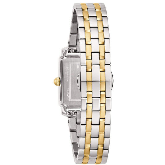 Orologio solo tempo Bulova Sutton Tank Ladies da donna 98P220-2