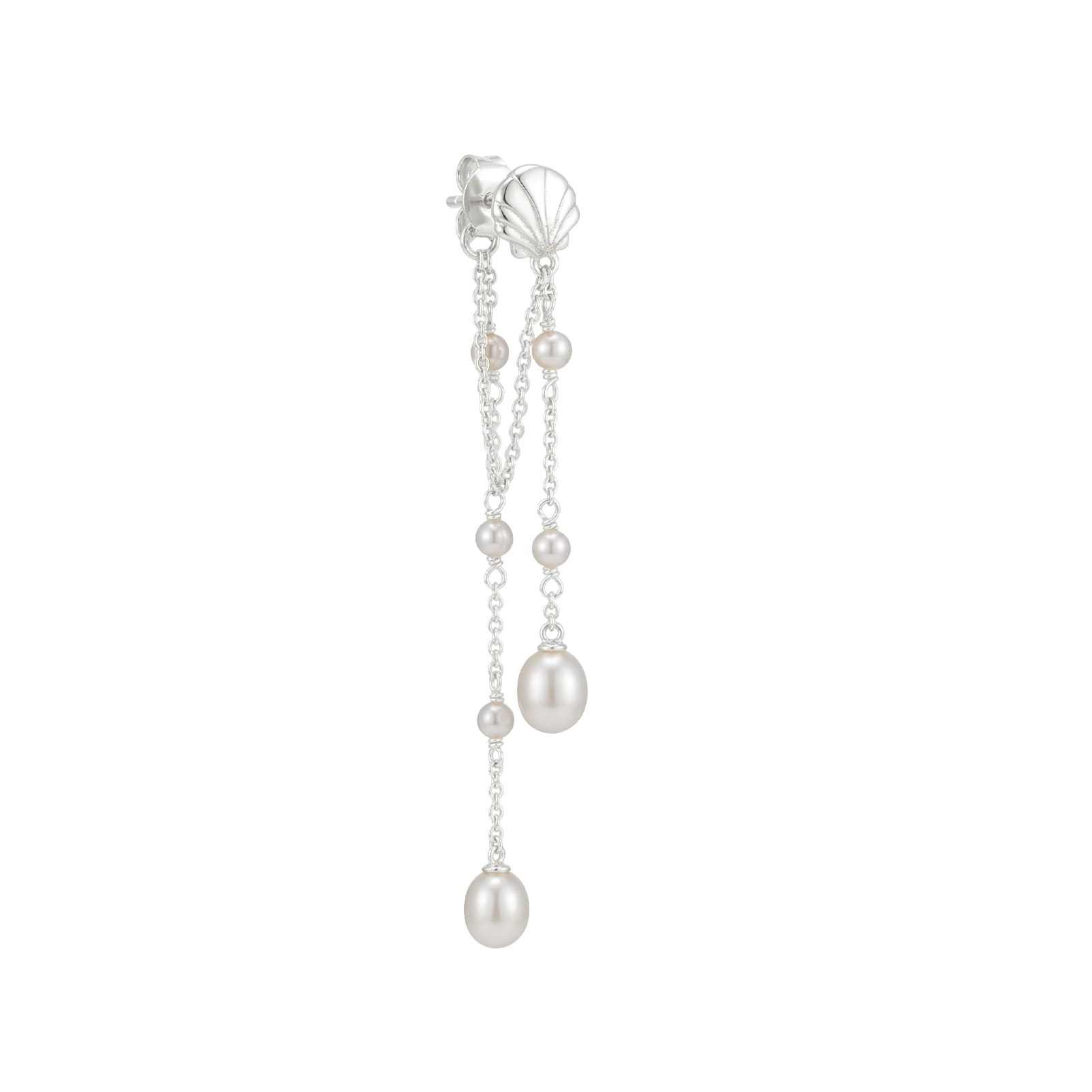 Orecchino pendente Amabile Bond Afrodite in argento e perle