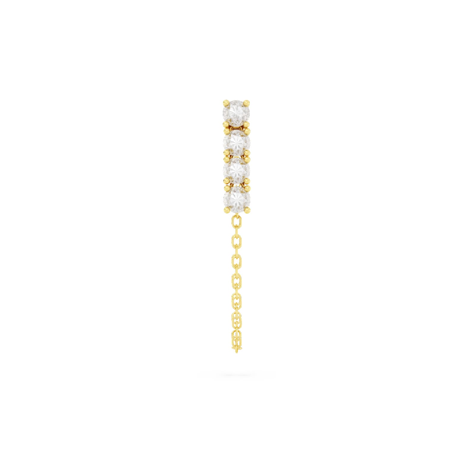 Orecchino Amabile Bond Light in argento dorato con zirconi MISURA UNICA