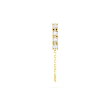 Orecchino Amabile Bond Light in argento dorato con zirconi MISURA UNICA