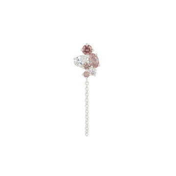 Orecchino singolo Amabile Bond Sunkiss destro argento e rosa MISURA UNICA