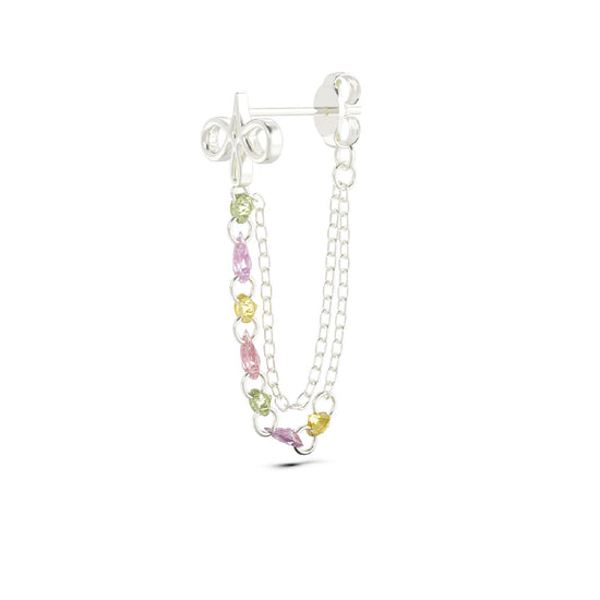 Orecchino Amabile Bond Warm Gaze in argento con zirconi MISURA UNICA