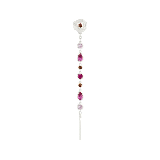 Mono orecchino Amabile Charmi Everbloom destro in argento MISURA UNICA