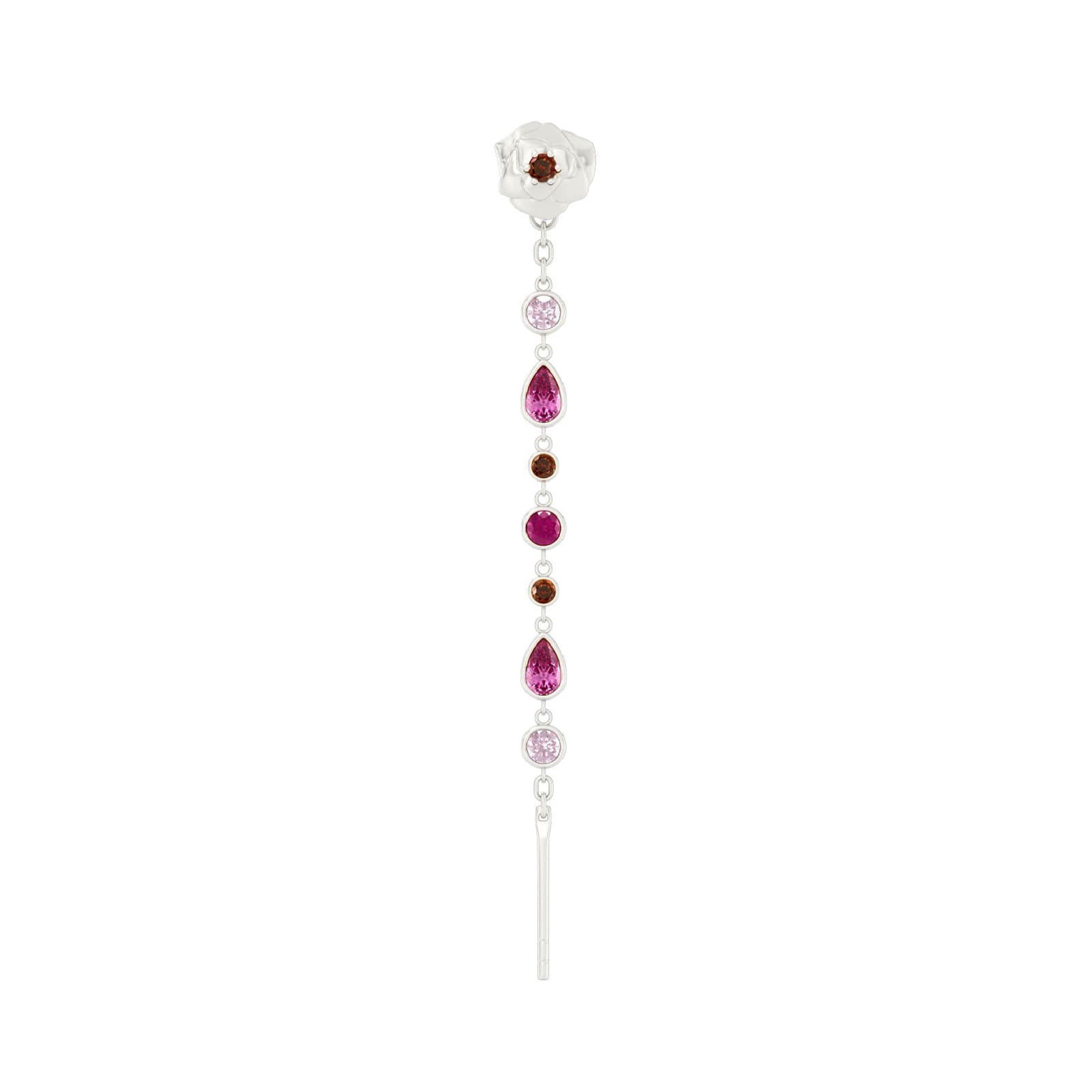 Mono orecchino Amabile Charmi Everbloom sinistro in argento