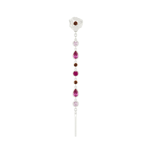Mono orecchino Amabile Charmi Everbloom sinistro in argento MISURA UNICA