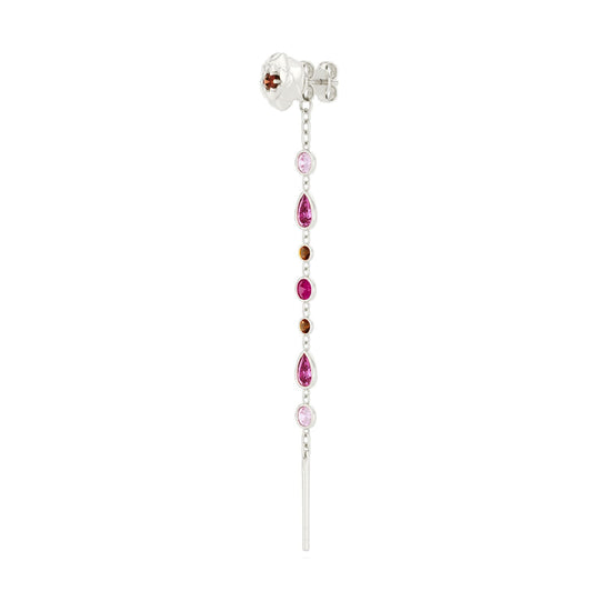 Mono orecchino Amabile Charmi Everbloom sinistro in argento MISURA UNICA