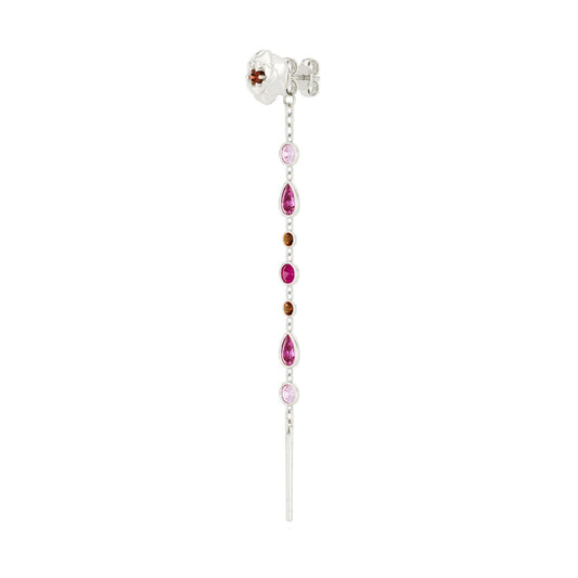 Mono orecchino Amabile Charmi Everbloom sinistro in argento MISURA UNICA