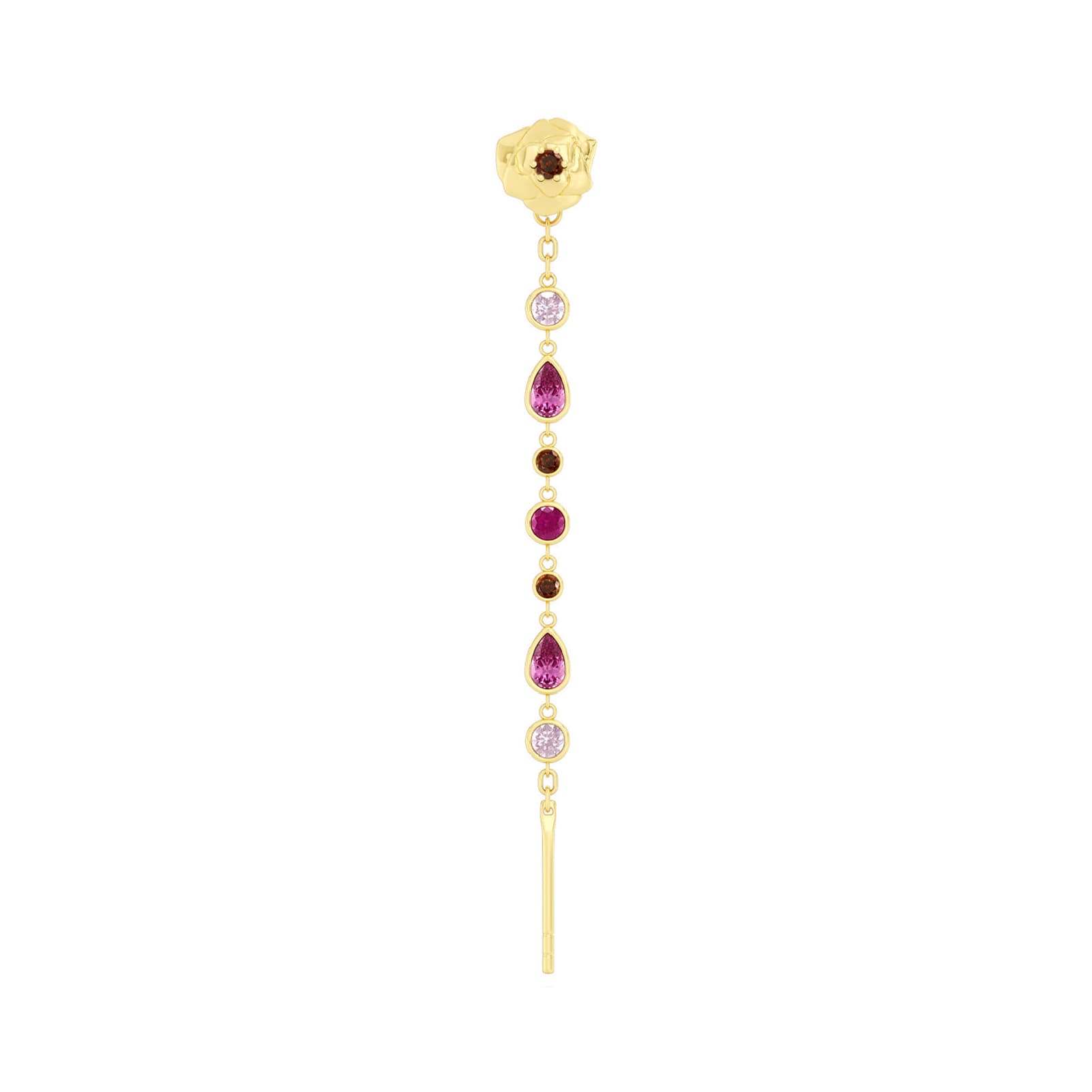 Mono orecchino Amabile Charmi Everbloom destro argento dorato