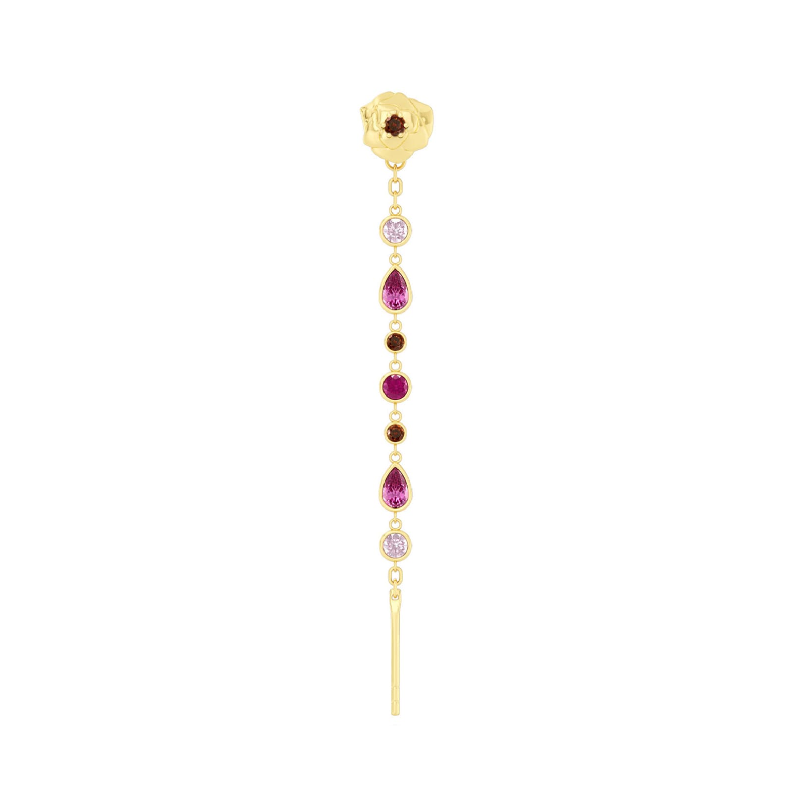 Mono orecchino Amabile Charmi Everbloom sinistro argento dorato