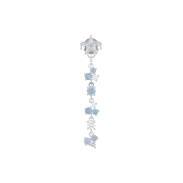 Orecchino Amabile Charmi Starfish argento e azzurro MISURA UNICA