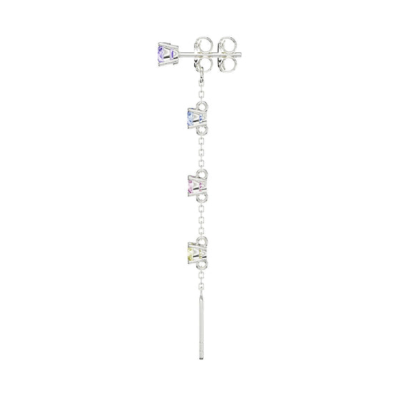 Orecchino Amabile Charmi Luce in argento e zirconi pastello MISURA UNICA