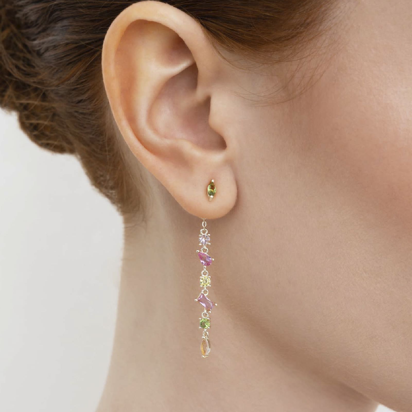 Orecchino Amabile Charmi Primavera in argento con zirconi MISURA UNICA