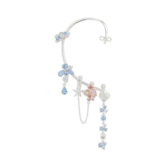 Cuffy Classic destro Amabile Calypso in argento e zirconi MISURA UNICA