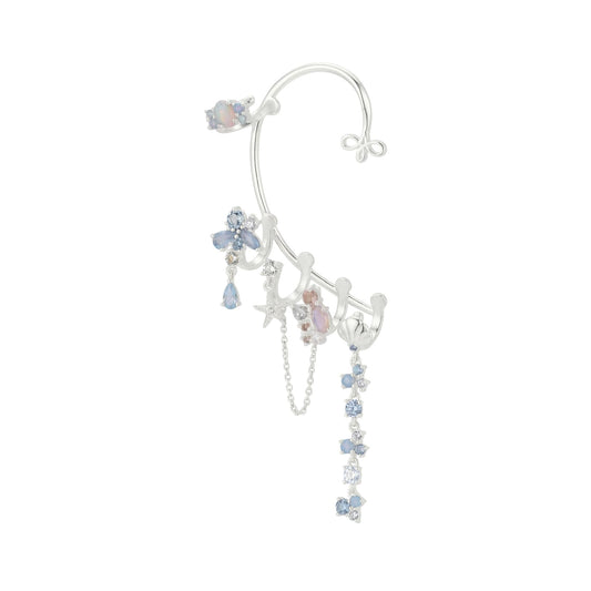 Cuffy Classic destro Amabile Calypso in argento e zirconi MISURA UNICA