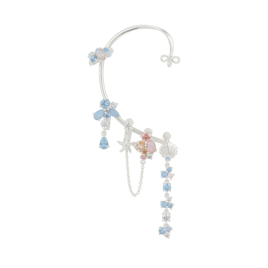 Cuffy Petit sinistro Amabile Calypso in argento e zirconi MISURA UNICA