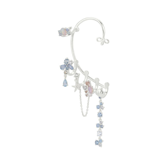 Cuffy Petit sinistro Amabile Calypso in argento e zirconi MISURA UNICA
