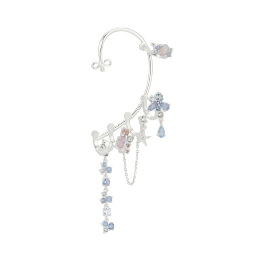 Cuffy Petit destro Amabile Calypso in argento e zirconi MISURA UNICA