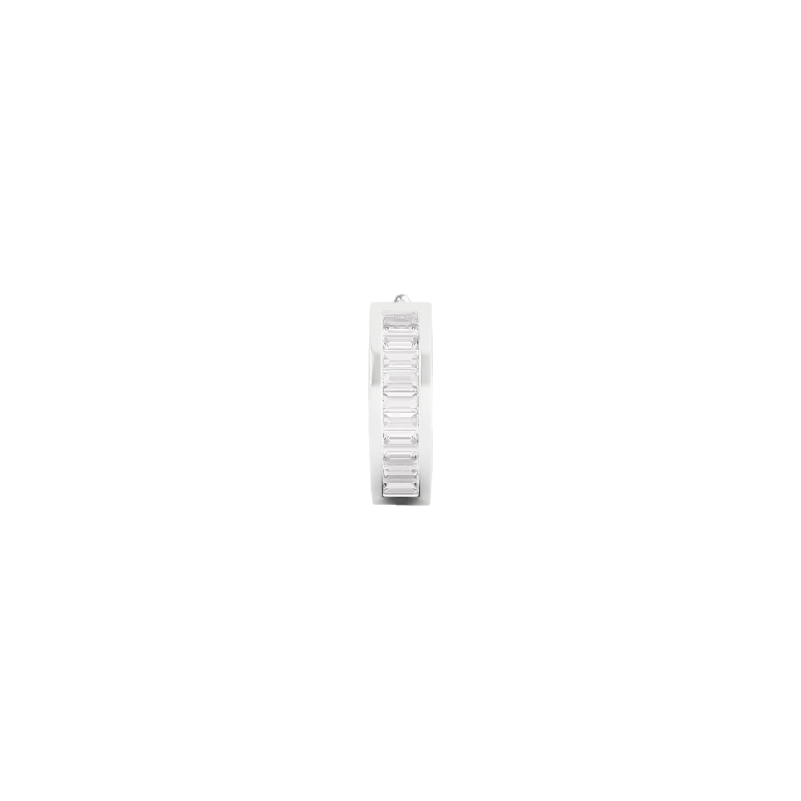 Orecchino Amabile Hoop Zirconia Mini argento zirconi bianchi MISURA UNICA