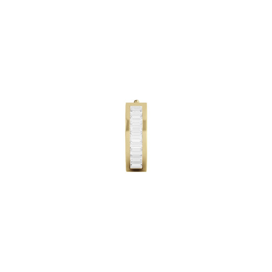 Orecchino Amabile Hoop Zirconia Mini argento dorato zirconi MISURA UNICA