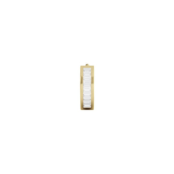 Orecchino Amabile Hoop Zirconia Mini argento dorato zirconi MISURA UNICA