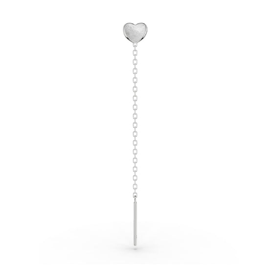 Orecchino Amabile Lovli Cuore Mini in argento e cuore smaltato MISURA UNICA