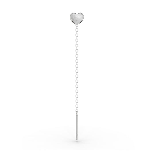 Orecchino Amabile Lovli Cuore Mini in argento e cuore smaltato MISURA UNICA