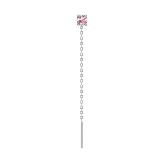 Orecchino Amabile Lovli Luce in argento con zircone rosa MISURA UNICA