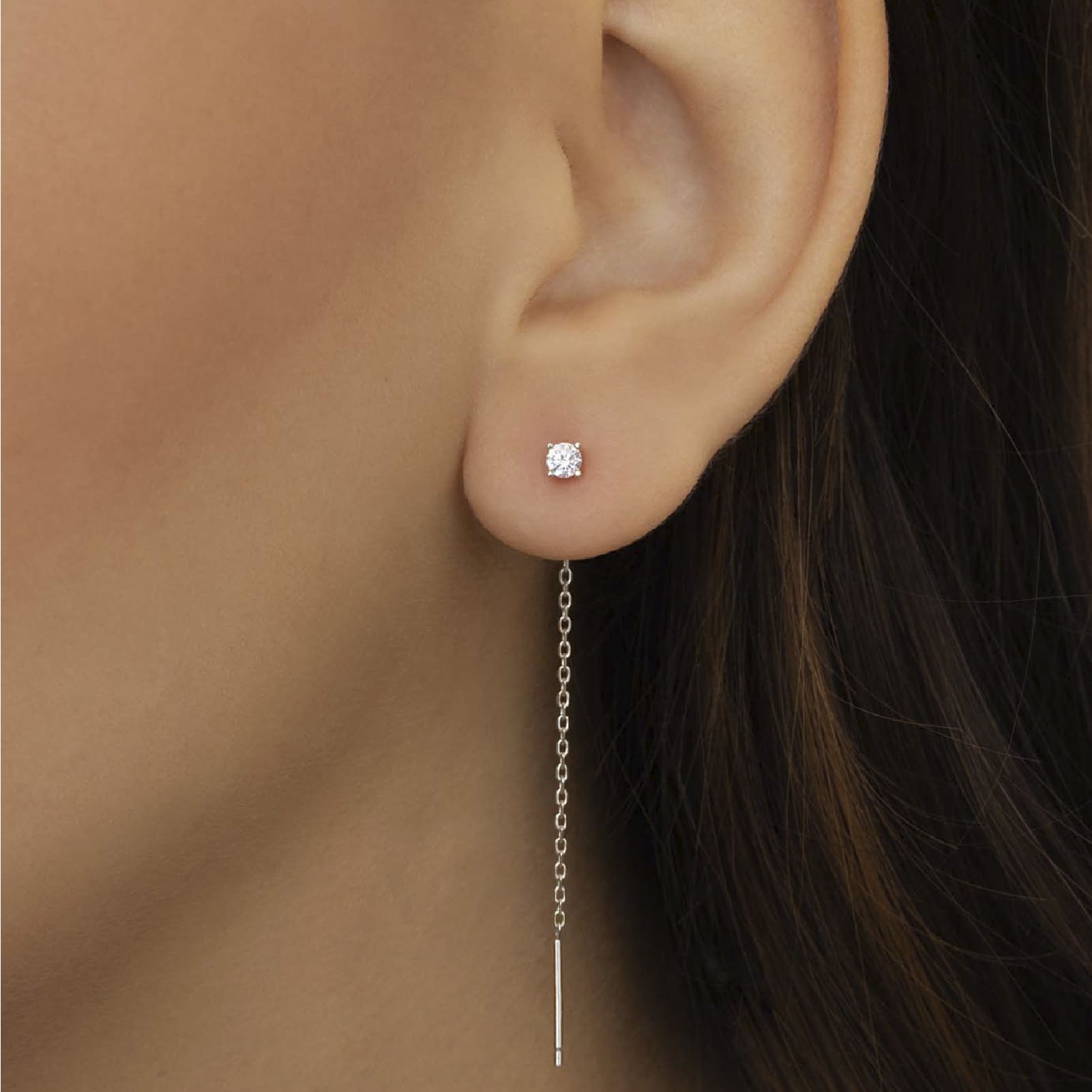 Orecchino Amabile Lovli Luce in argento con zircone bianco MISURA UNICA