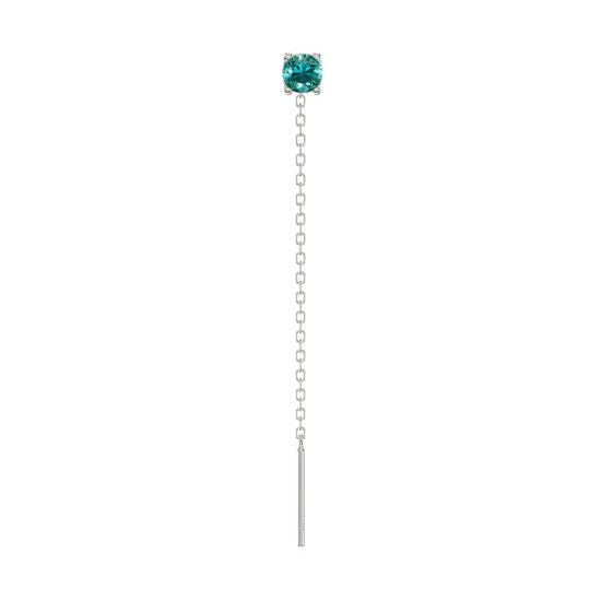 Orecchino Amabile Lovli Luce in argento con zircone turchese MISURA UNICA