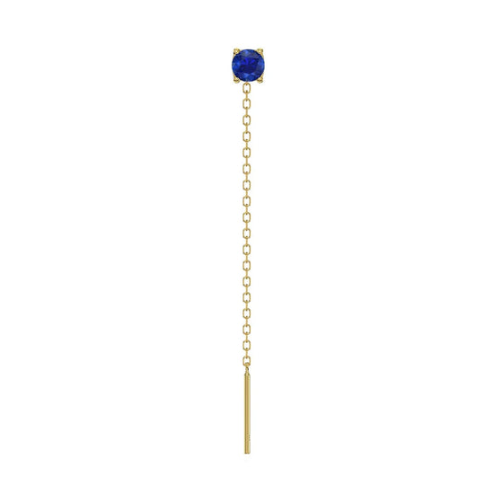 Orecchino Amabile Lovli Luce in argento dorato zircone blu MISURA UNICA