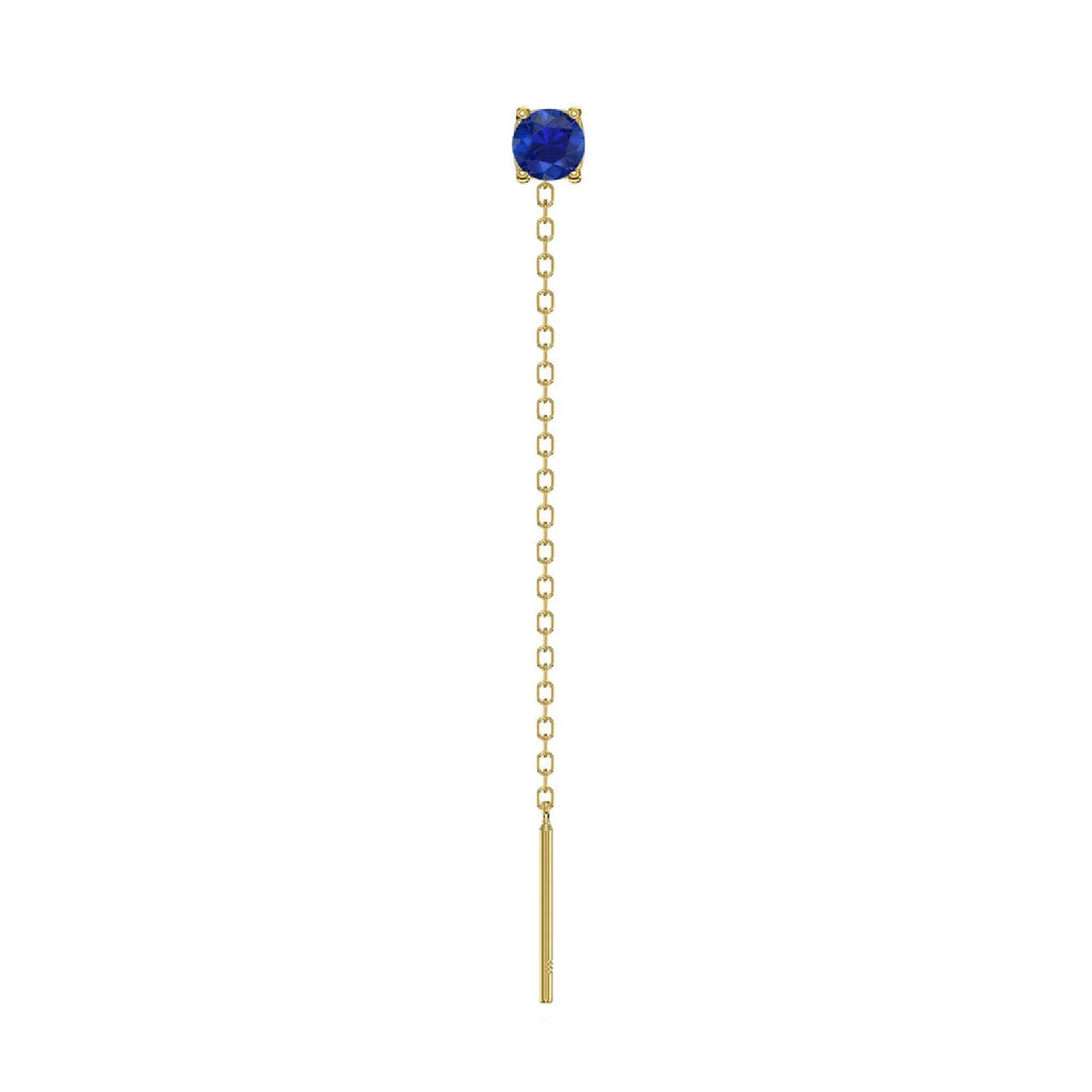 Orecchino Amabile Lovli Luce in argento dorato zircone blu MISURA UNICA