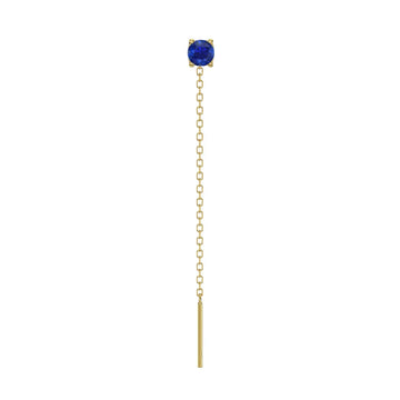 Orecchino Amabile Lovli Luce in argento dorato zircone blu MISURA UNICA