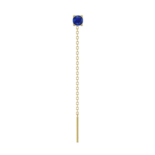 Orecchino Amabile Lovli Luce in argento dorato zircone blu MISURA UNICA