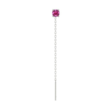 Orecchino Amabile Lovli Luce in argento con zircone fucsia MISURA UNICA